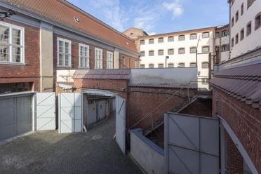 Gedenkstätte Lindenstraße Blick in den Innenhof der Gedenkstätte Lindenstraße
