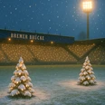 Weihnachtssingen_Bremer_Bruecke_Quadrat.jpg Schneebedecktes Fußballstadion bei Nacht, beleuchtet durch Flutlicht, prägt weihnachtliche Stimmung.Snow-covered soccer stadium at night, illuminated by floodlights, creates a Christmassy atmosphere.Een besneeuwd voetbalstadion bij nacht, verlicht door schijnwerpers, creëert een kerstsfeer.Et snedækket fodboldstadion om natten, oplyst af projektører, skaber en julestemning.
