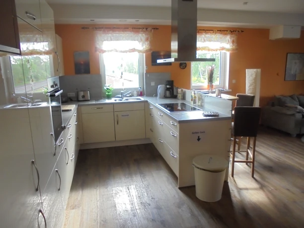 Die Wohnküche der Ferienwohnung Die Wohnküche der Ferienwohnung
