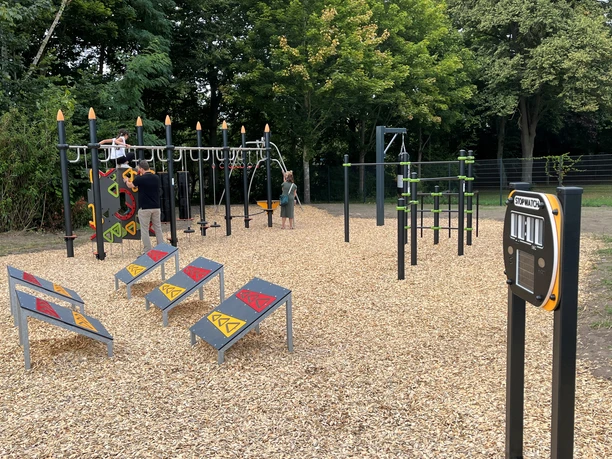 Der Ninja-Parcours fördert die Ausdauer und das Körpergefühl