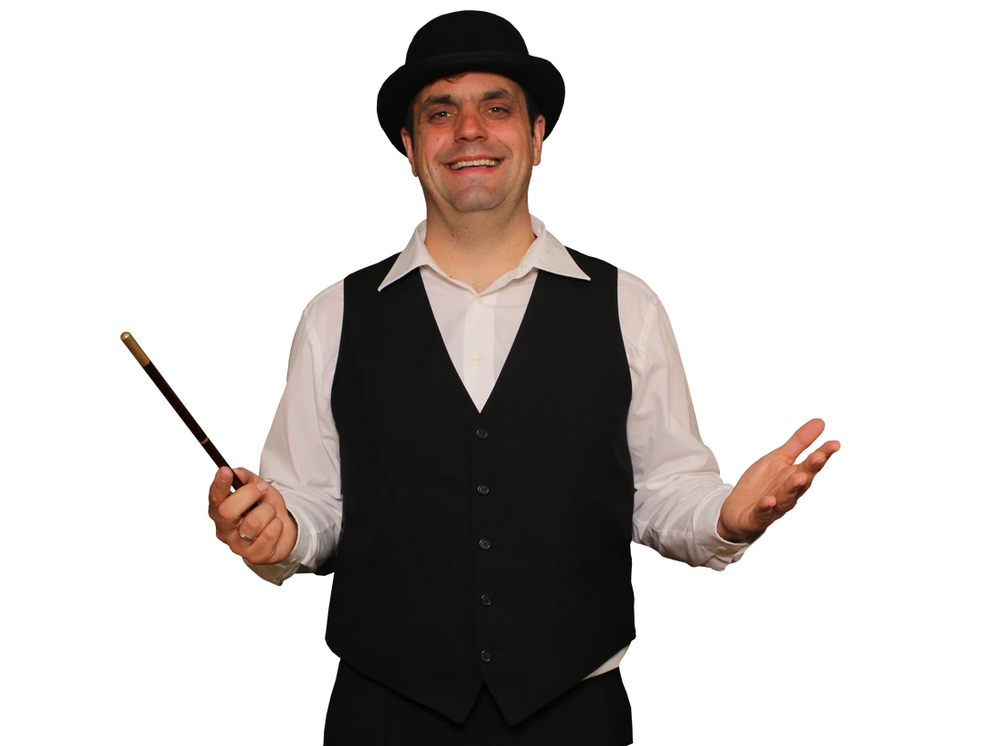 Ole der Zauberer Ole der Zauberer mit Zauberstab in der Hand