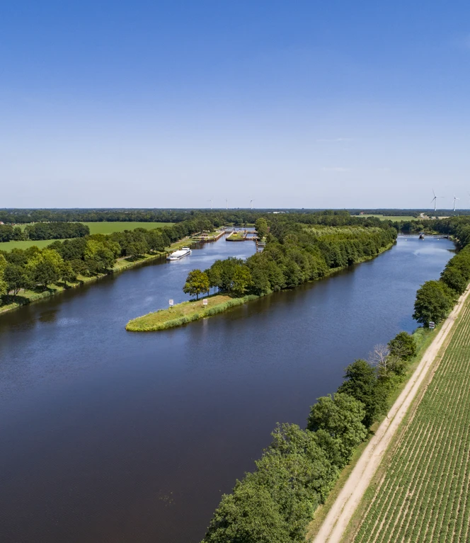 Das Emsland von oben – Schleuse Bollingerfehr bei Heede ©Emsland Tourismus GmbH.jpg
