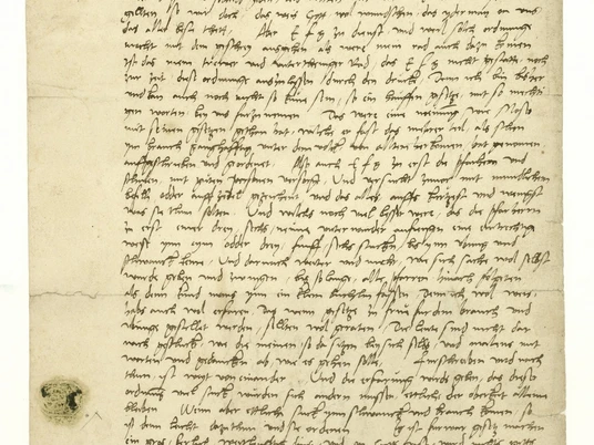 Ablehnung der Homberger Kirchenordnung durch Martin Luther, Januar 1527 Hessisches Staatsarchiv Marburg