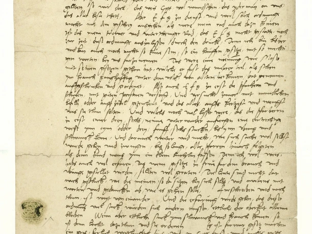 Ablehnung der Homberger Kirchenordnung durch Martin Luther, Januar 1527 Hessisches Staatsarchiv Marburg