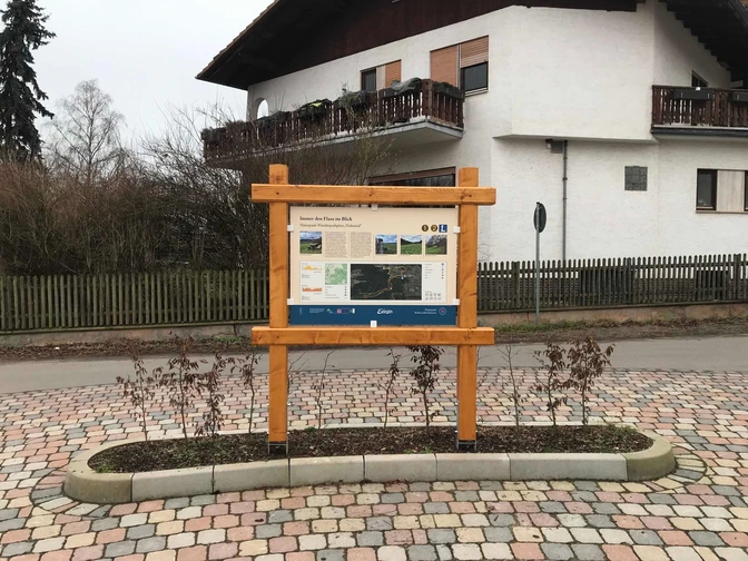 Informationstafel Wandern Wanderparkplatz Nuhnetal