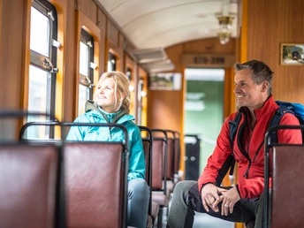 rustikaler Charme in der Bahn