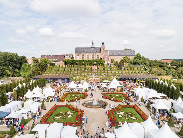 Luftbild Herbstpartie Kloster Kamp