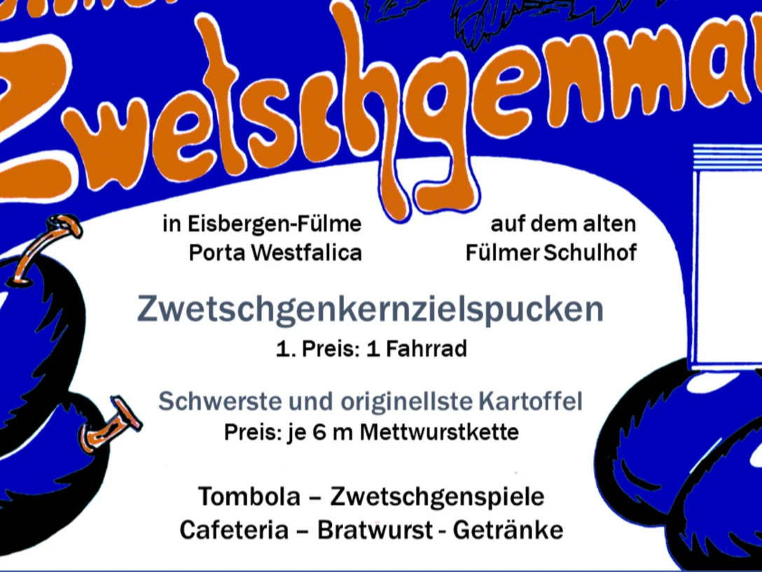 Flyer Zwetschgenmarkt Fülme Flyer Zwetschgenmarkt Fülme