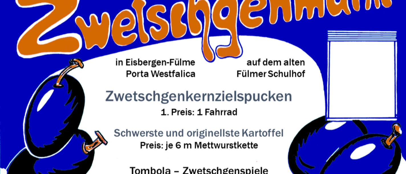 Flyer Zwetschgenmarkt Fülme Flyer Zwetschgenmarkt Fülme