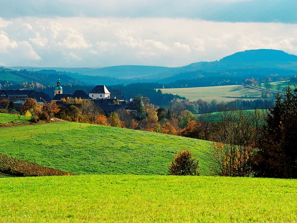 Blick über die weiten des Erzgebirges