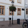 Fahrrad-Luftpumpe in der Celler Altstadt