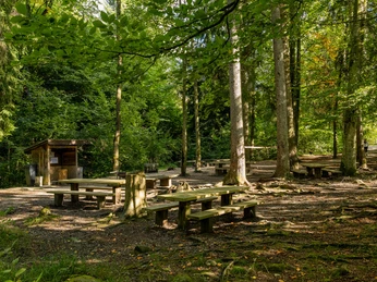 Feuerstelle beim Energiespielplatz Entlebuch