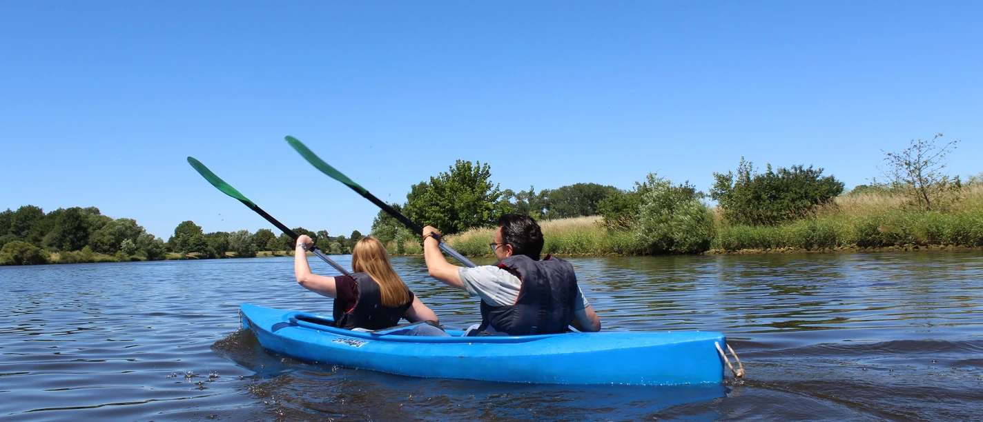 Eine Kanutour auf der Mittelweser