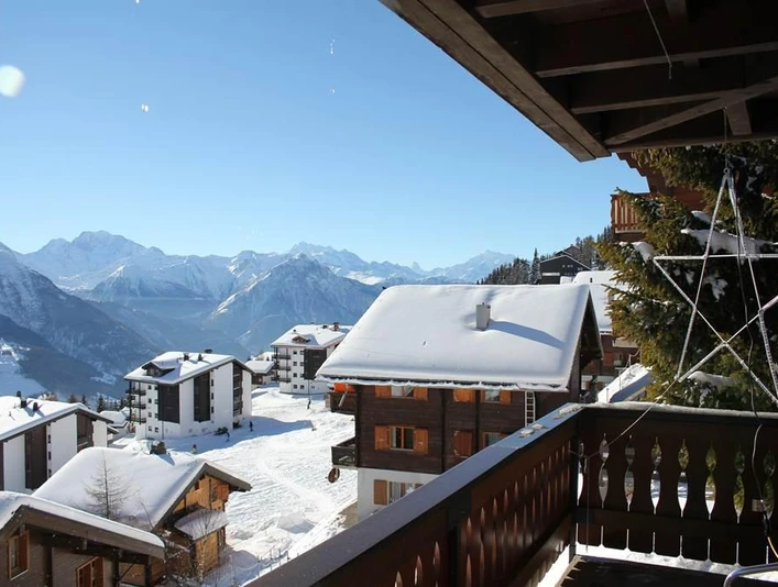 Blick vom Balkon Richtung Matterhorn