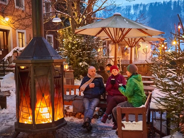 The winter village of Schmilka in Saxon Switzerland