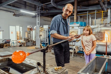 Glasfabriek Harzkristall in Derenburg - Glasblazen