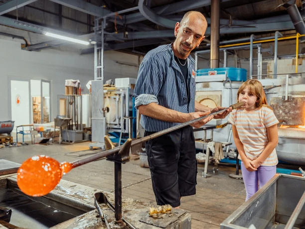 Glasfabriek Harzkristall in Derenburg - Glasblazen