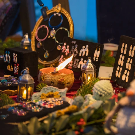 Viktorianischer Weihnachtsmarkt am Biedermeierstrand - Weihnachten in der Region Leipzig