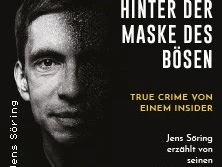 Halb im Schatten liegendes Männerporträt neben Titel und Text zu einem True-Crime-Format