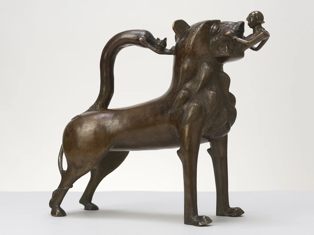 Domschatz.jpg Auf dem Bild ist ein Exponat aus dem Domschatz zu sehen - der Gießlöwe..