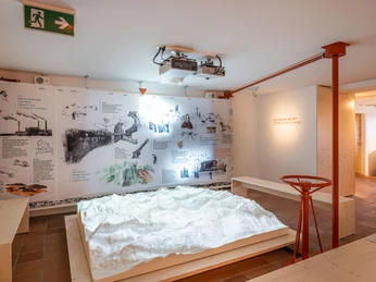 Ausstellung im Pro Natura Zentrum Villa Cassel Interaktive Ausstellung mit Zeitstrahl im Pro Natura Zentrum während der Villa Cassel Aletschwald GeschichteInteractive exhibition with timeline at the Pro Natura Center during the Villa Cassel Aletsch Forest HistoryExposition interactive avec ligne du temps au centre Pro Natura pendant la Villa Cassel Histoire de la forêt d'Aletsch