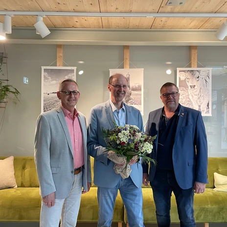 Vorsitzender Dirk Neumann (Samtgemeinde Elm-Asse), der ehemalige Vorsitzende Andreas Memmert und der stellvertretende Vorsitzender Alf Hesse