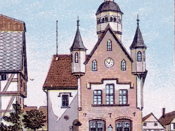 Litho Rathaus TY 1890