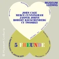 Plakat der Ausstellung "5 Freunde" im Museum Ludwig mit Namen der Künstler.