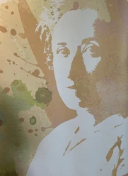 Abstraktes Bild von Rosa Luxemburg