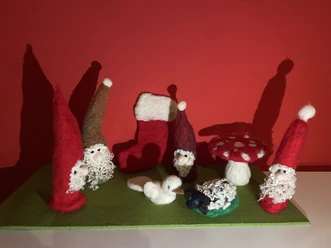 Weihnachtswichtel-rot