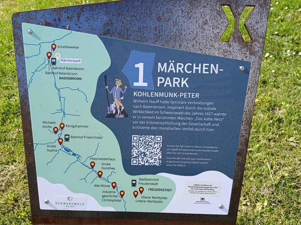 Stele Im Fluss der Zeit "Märchenpark"