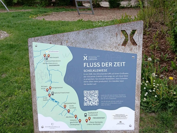 Stele Im Fluss der Zeit "Schelklewiese"