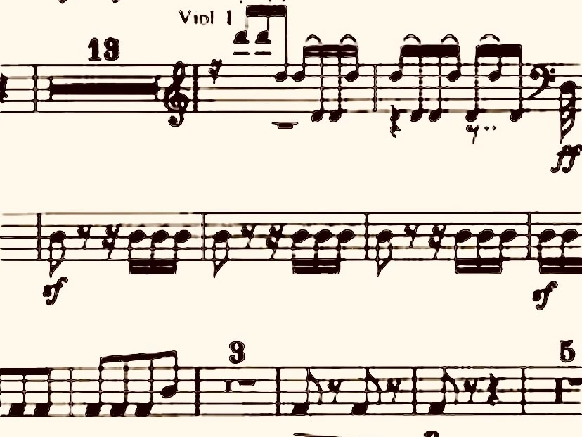 Noten B9.jpg Auf dem Bild sind viele verschiedene Noten zu sehen.