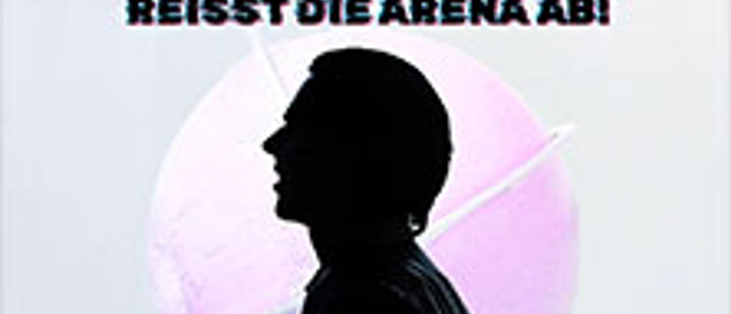 Silhouette von Alexander Marcus vor einem pinken Scheinwerferlicht und Text über 20 Jahre Jubiläum.