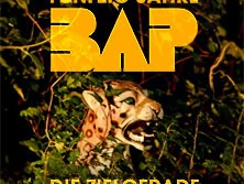 BAP-Logo mit einem Leopardenkopf im Vordergrund, von Pflanzen umrahmt.