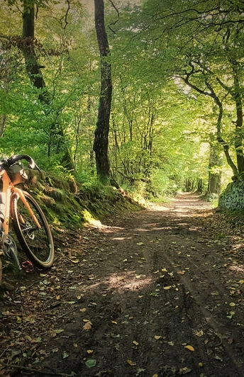 Gravel-Transversale am Fusse des Teuto kurz vor Tecklenburg