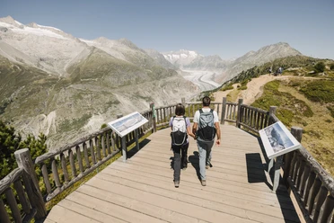 Aussicht bei den View Points der Aletsch Arena