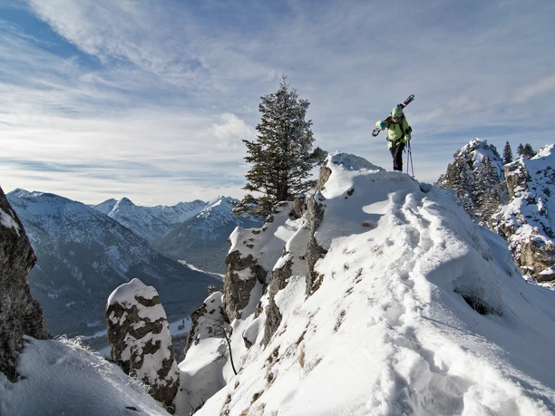 Skitour - Am Zahn über Kolbensattelhütte - am Gipfelgrat