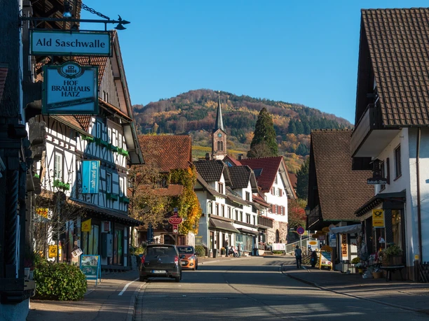 Ortskern Sasbachwalden, die Hauptstraße