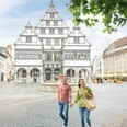 Paderborner Innenstadt mit Rathaus