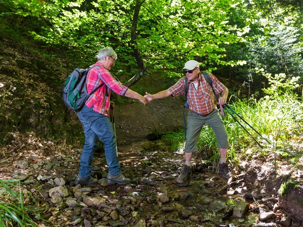 Pfad entlang des "Kahler Bach"