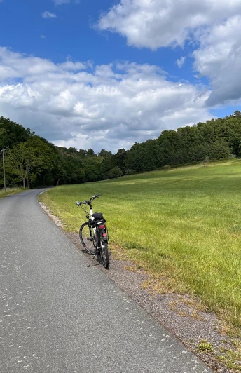 Fahrradweg zum Feldbahnmuseum Herrenleite