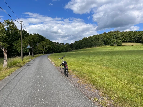 Fahrradweg zum Feldbahnmuseum Herrenleite