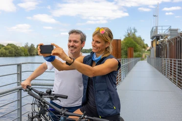 RheinMain Kreis Groß-Gerau Rüsselsheim Opelsteg MainRadweg