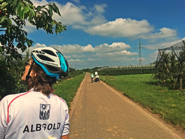 Radfahrer auf dem Radweg