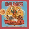 Cover der Kula Shaker 'The Wormsayer Tour', mit farbenfrohem, fantasievollem Design.