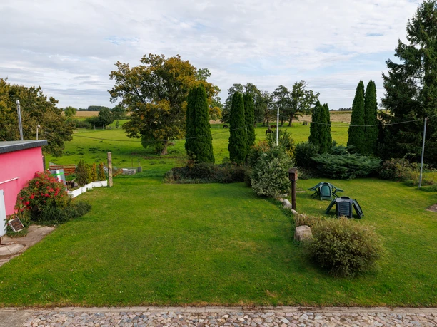 Gartenausblick Landgasthof Meincke.jpg Blick in den Garten beim Landgasthof Meincke