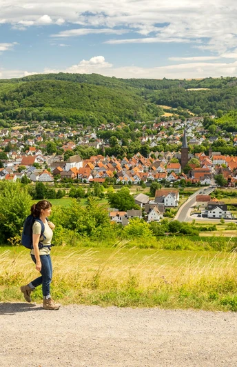 Wanderung auf dem Osterbergweg am Osterberg in Lügde
