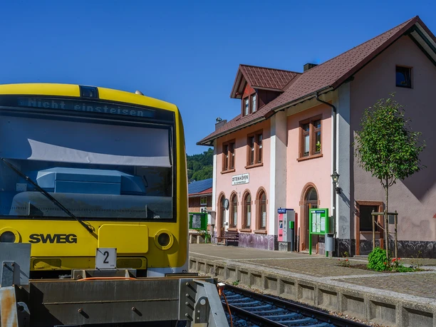 E-Zug von vorn mit Bahnhof seitlich_neu(c) Nicolai Stotz_klein_2025