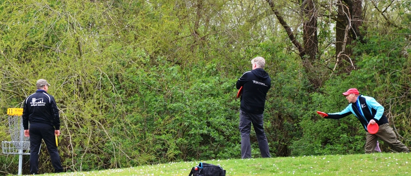 Disc-Golf Anlage auf der Insel im Salzgittersee